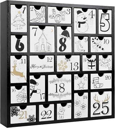 Amazon.com: Melissa & Doug Countdown to Christmas Wooden Advent
